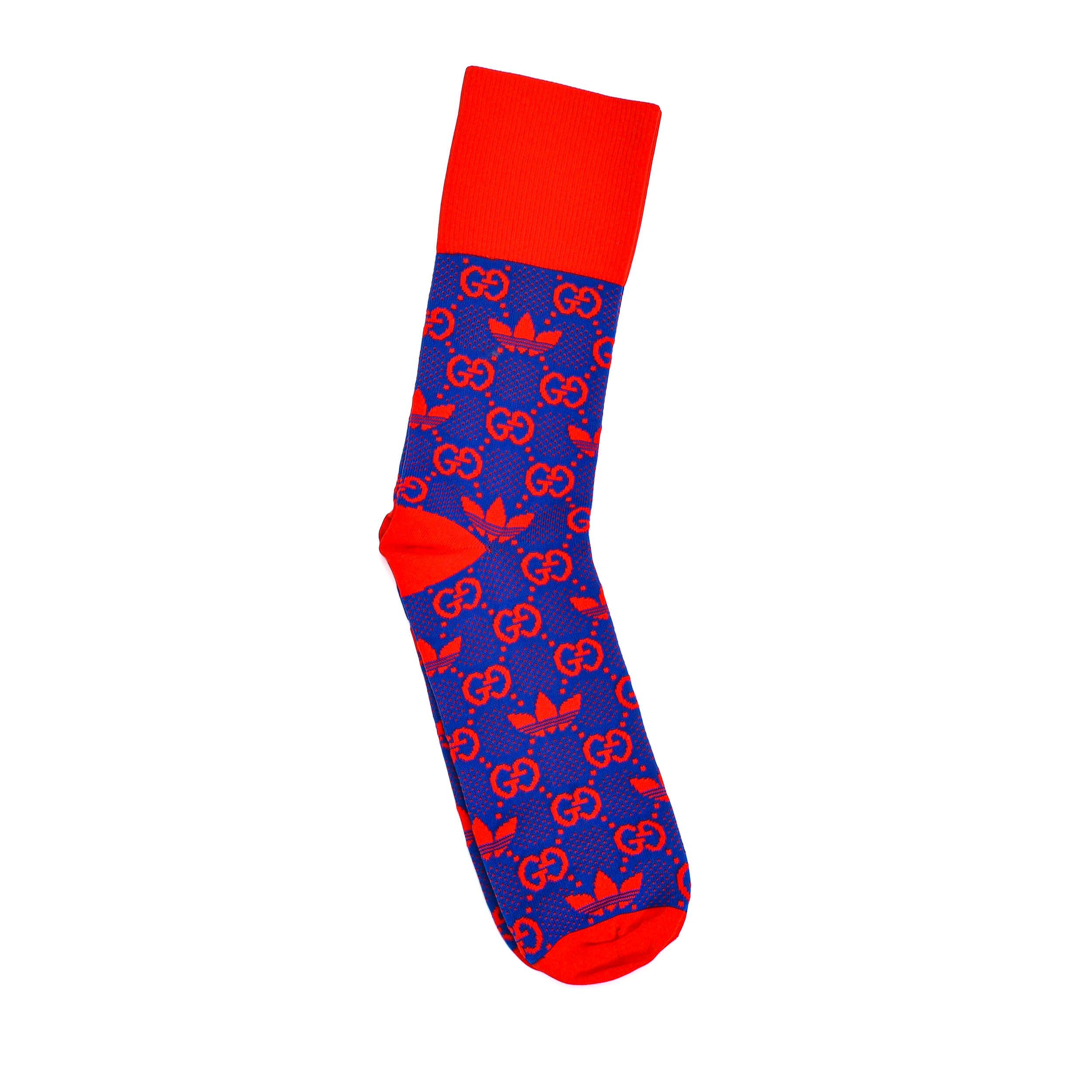 Gucci - Red&Navy Cotton Ankle Socks